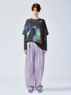 Dreamy halo cat layered T-shirt