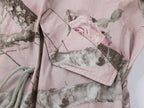 Rose tree pattern camo parka trench coat