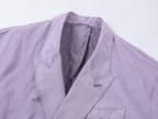 Youthful and romantic double-breasted gun flap collar blazer