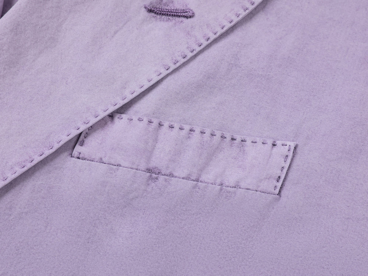 Youthful and romantic double-breasted gun flap collar blazer