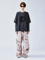 Rose tree pattern camo cargo pants