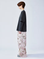 Rose tree pattern camo cargo pants