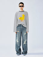 Distressed jeans