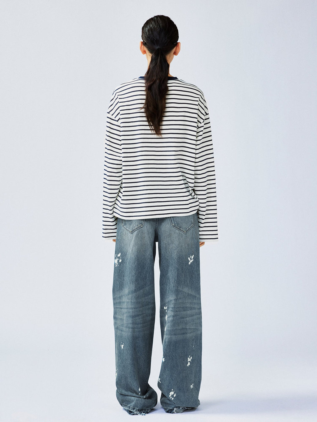 Distressed jeans