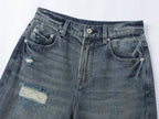 Distressed jeans