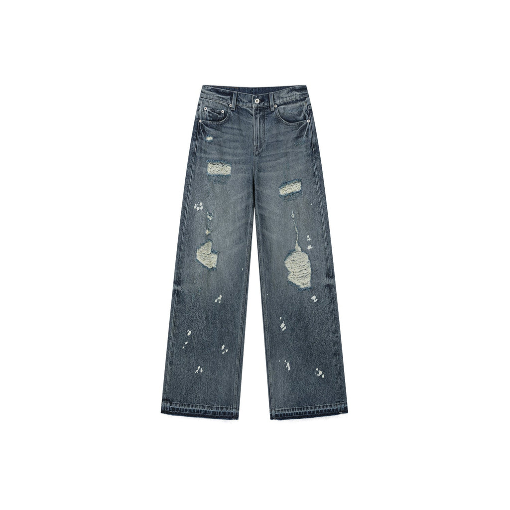 Distressed jeans