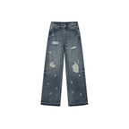 Distressed jeans