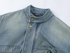 Bow parka denim jacket