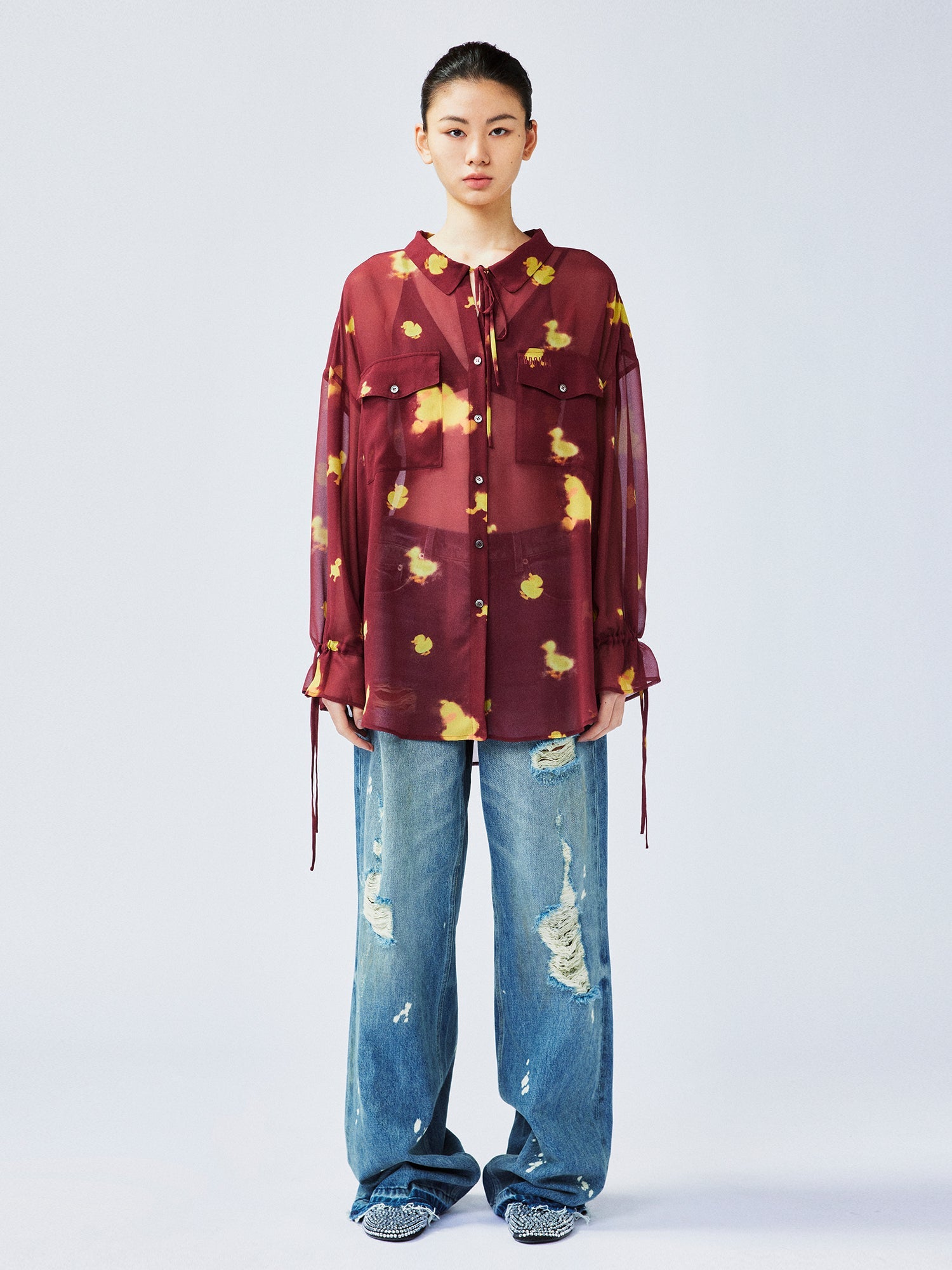 "I" duck utility shirt