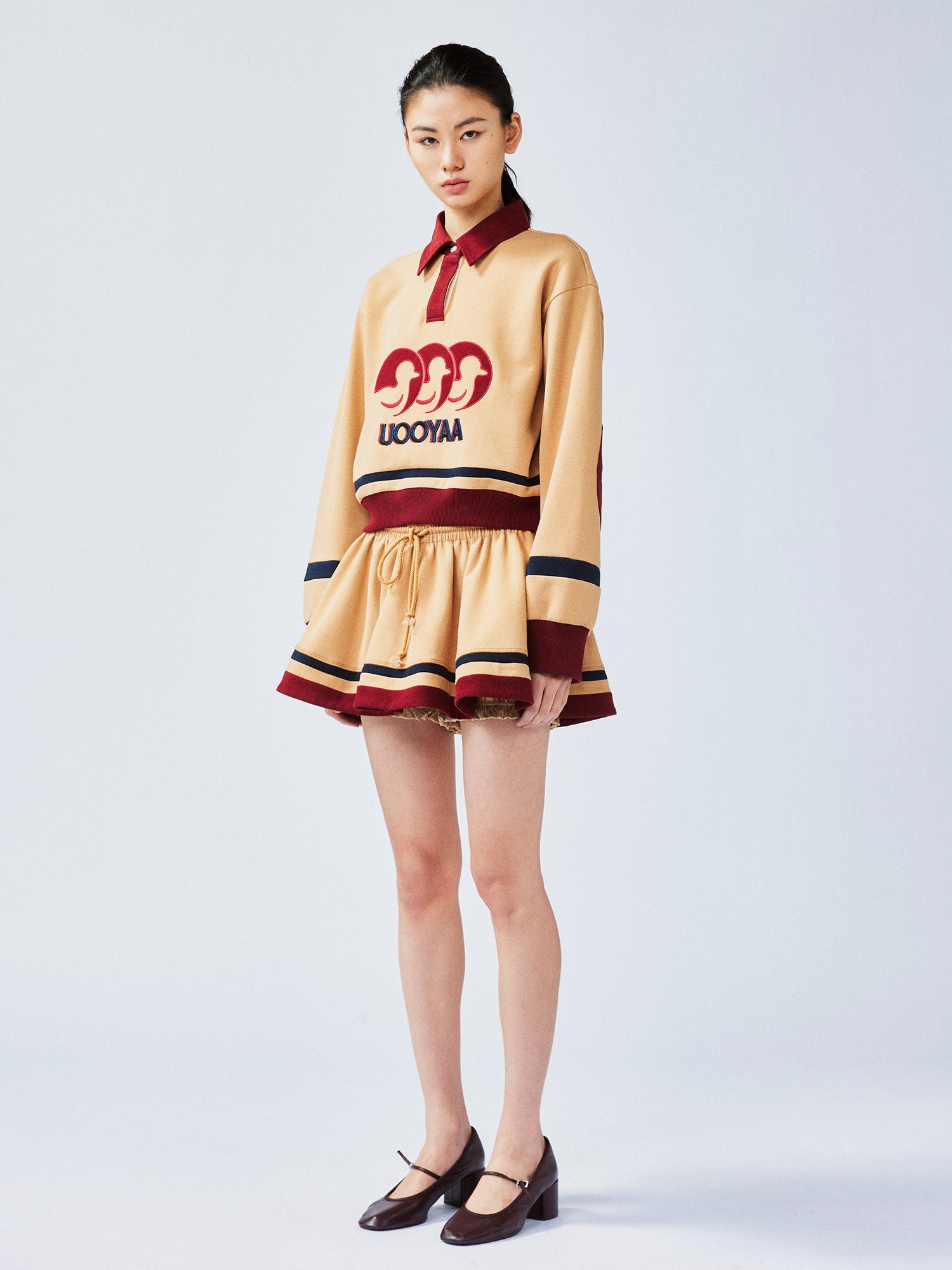 "I" duck polo sweatshirt