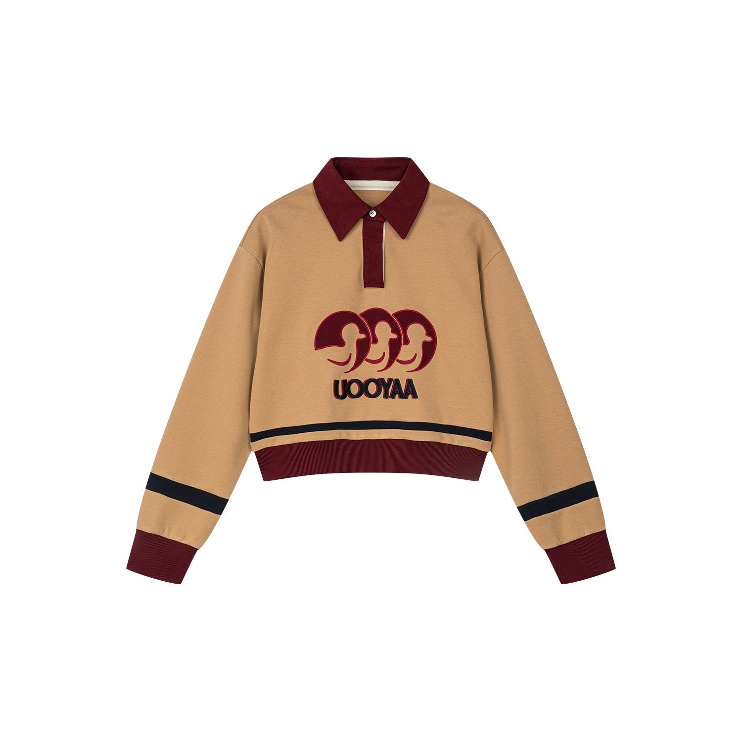 "I" duck polo sweatshirt