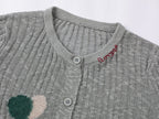 "Playful duck" wool cardigan