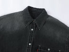 Fun patchwork duck denim shirt