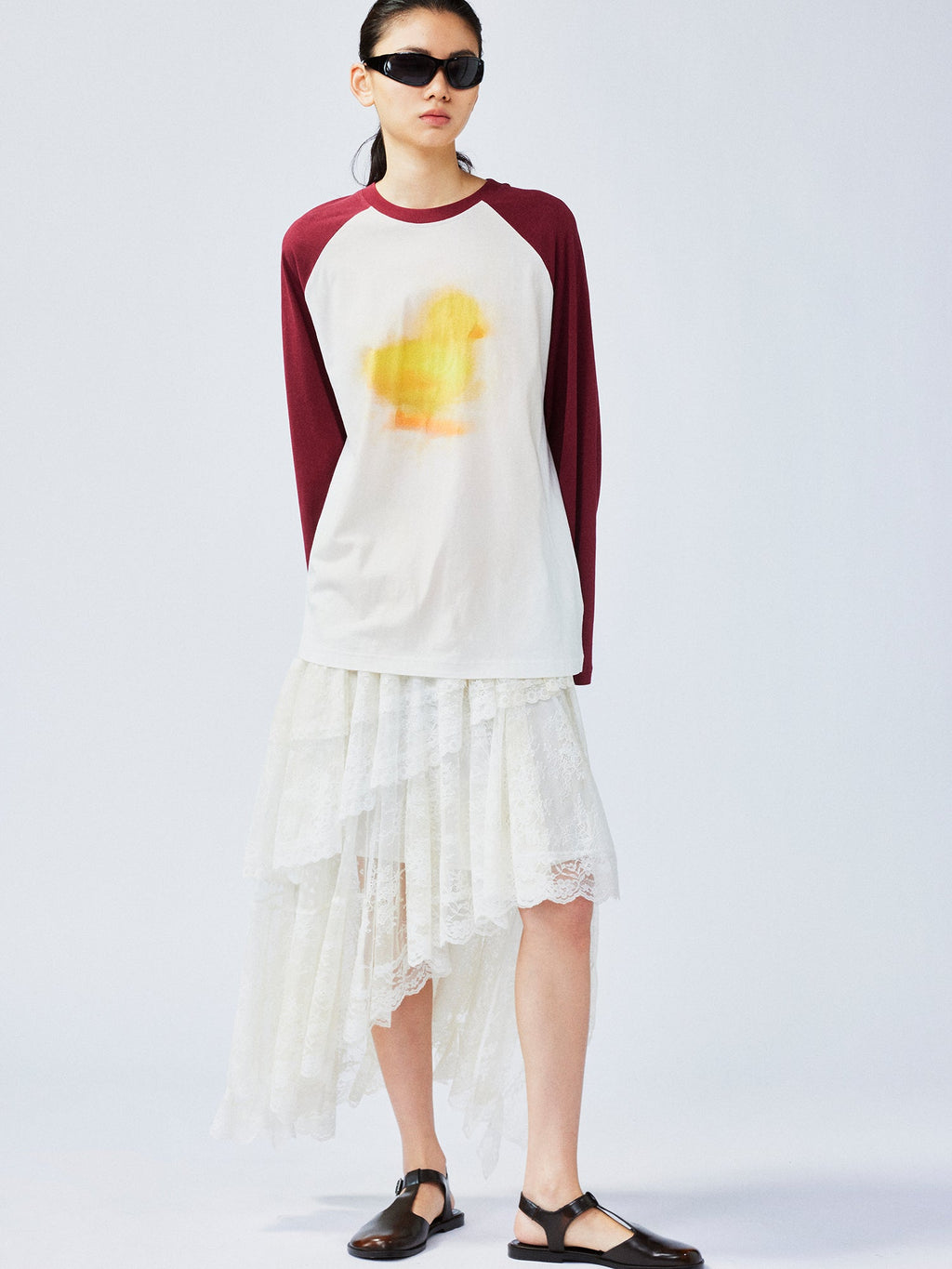 Lace cake skirt