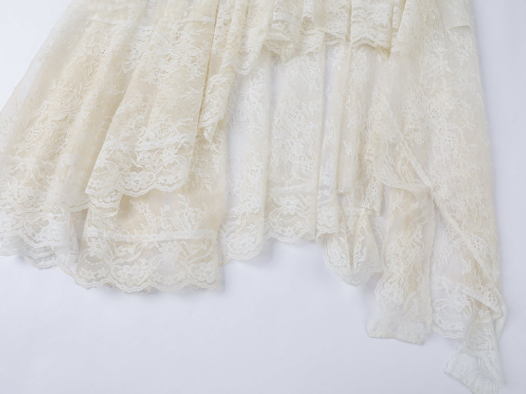 Lace cake skirt