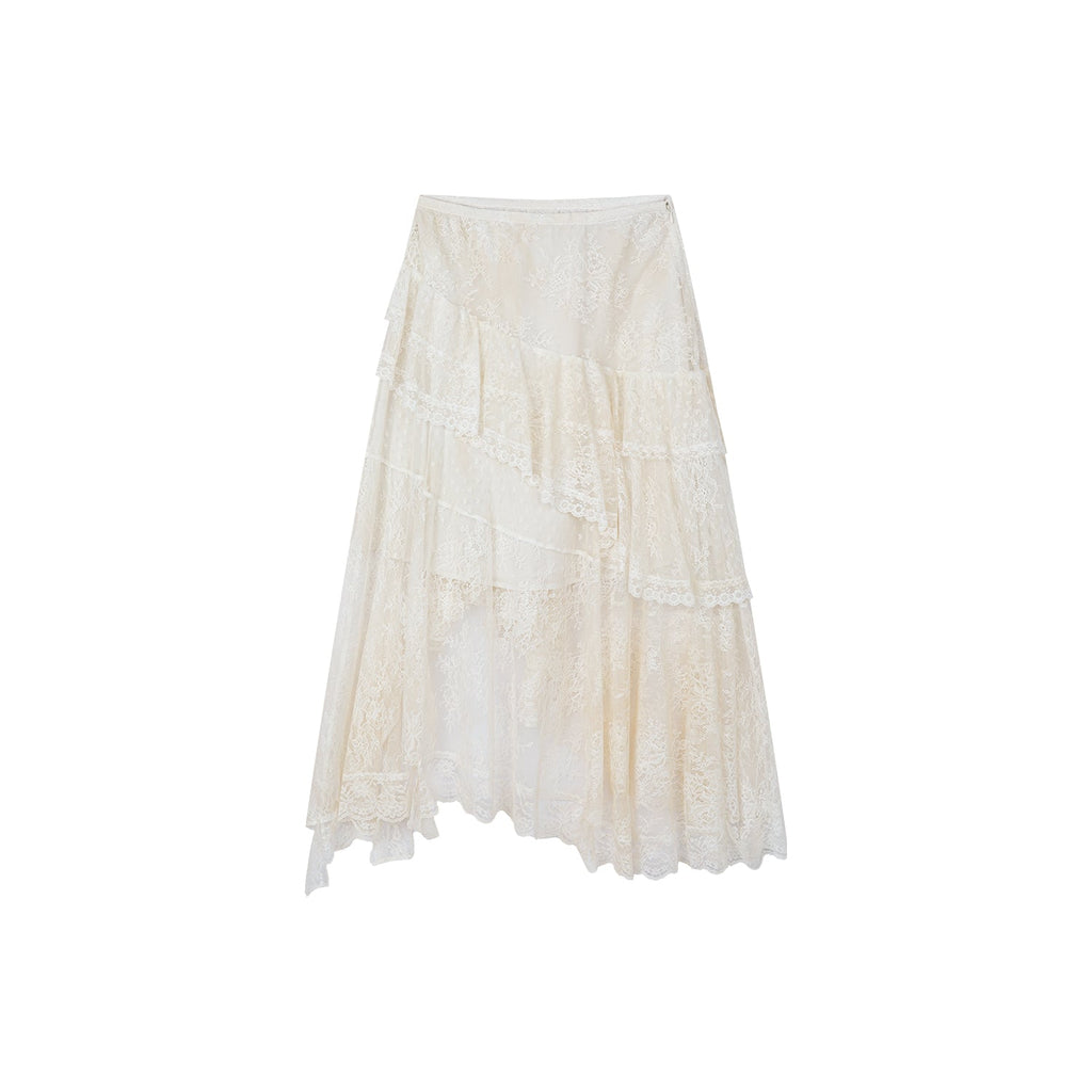 Lace cake skirt