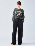 Twisted knot striped T-shirt