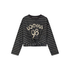 Twisted knot striped T-shirt