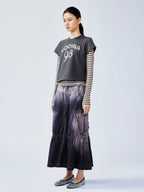 Hand-drawn style "98" UOOYAA logo genuine two-piece T-shirt