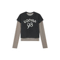 Hand-drawn style "98" UOOYAA logo genuine two-piece T-shirt