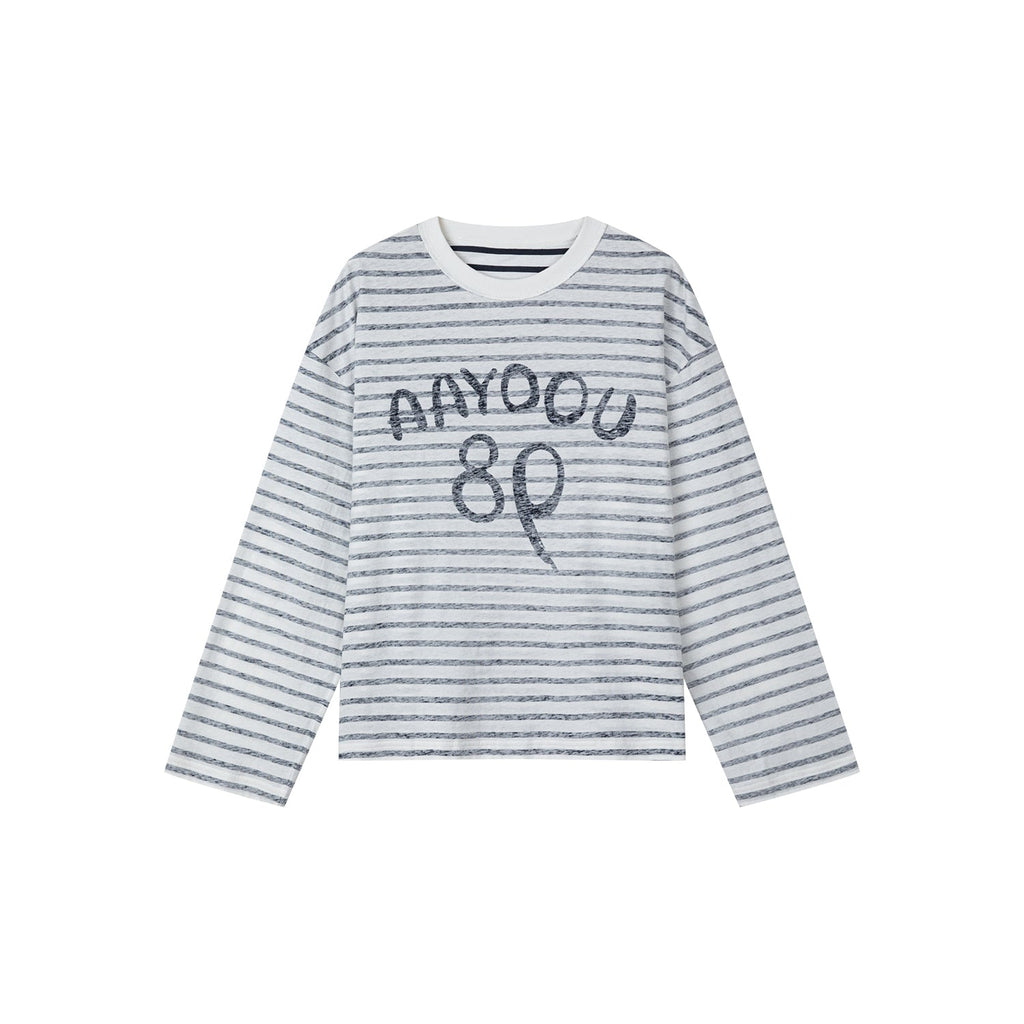 Inside-Out sailor stripe T-shirt