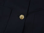 Pleated academy blazer