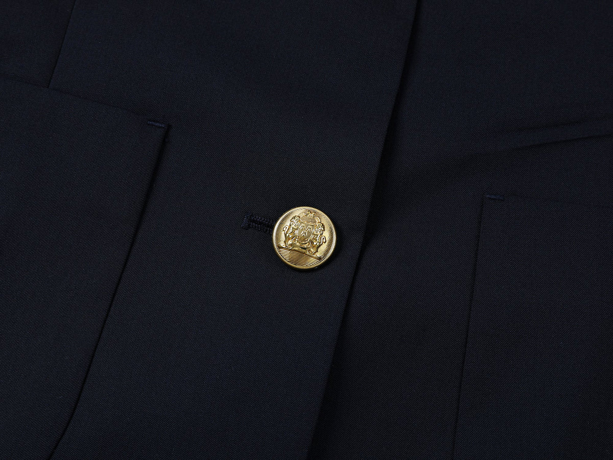 Pleated academy blazer