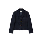 Pleated academy blazer
