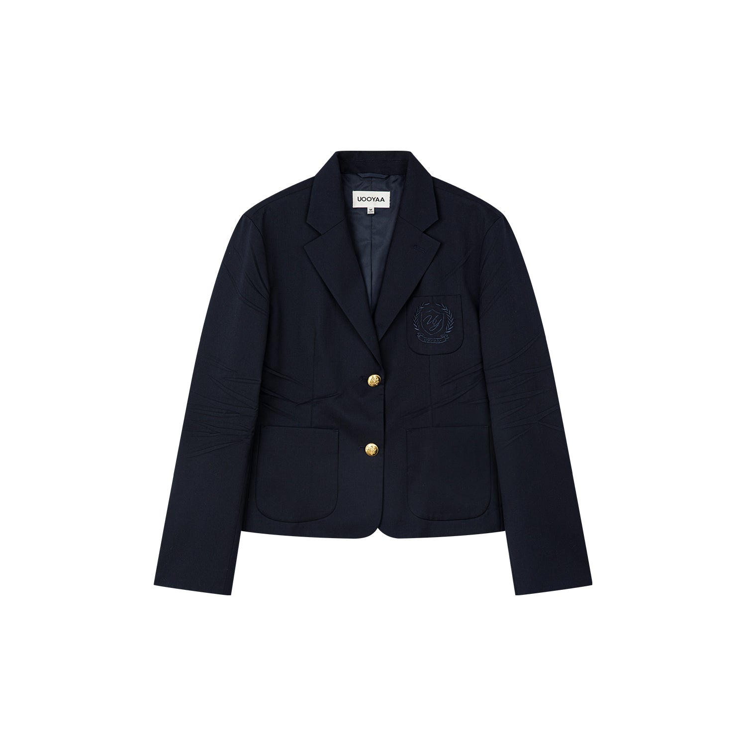 Pleated academy blazer