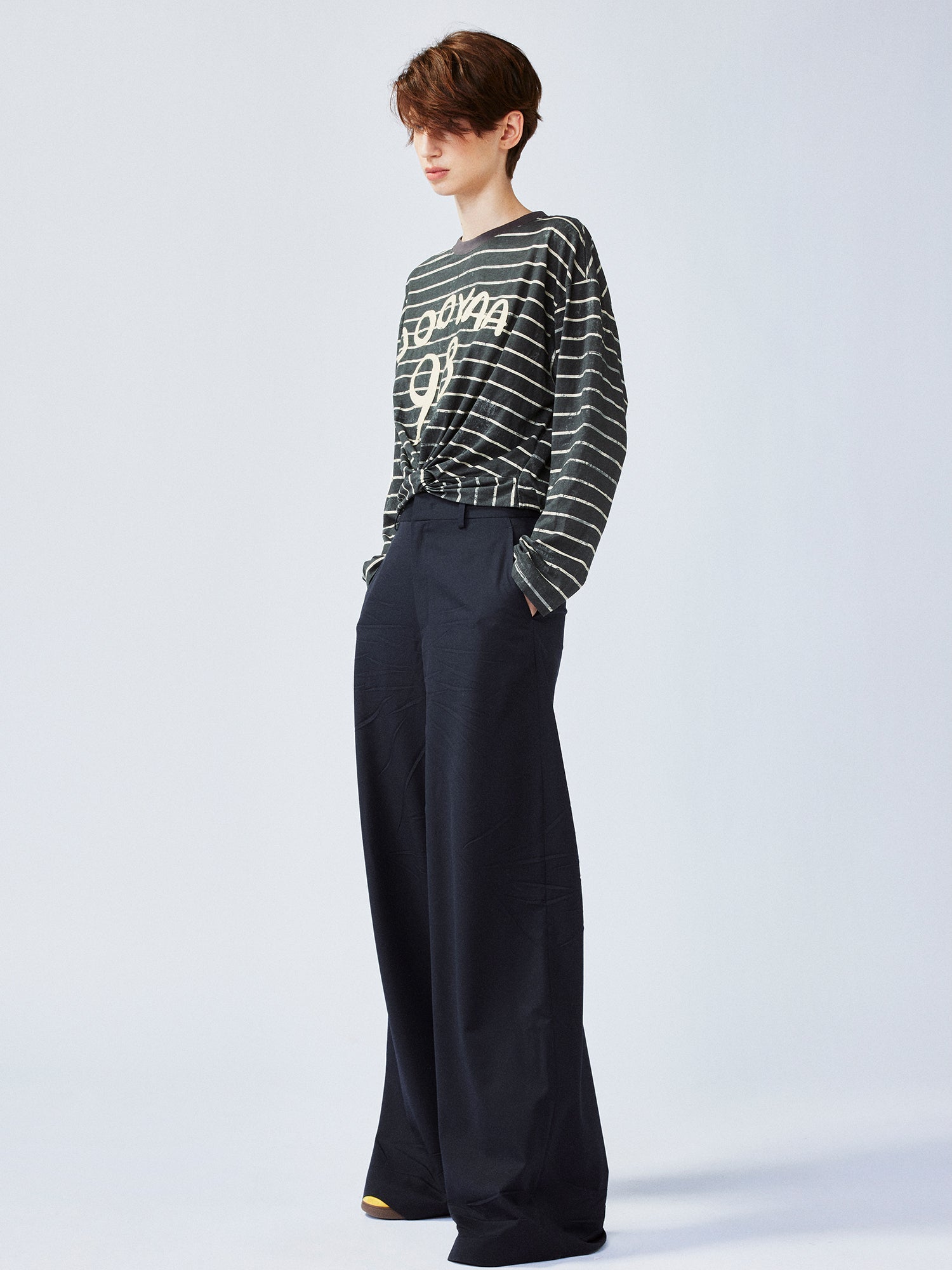 Pleated academy trousers