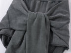 Waist-Tied sweatshirt skirt