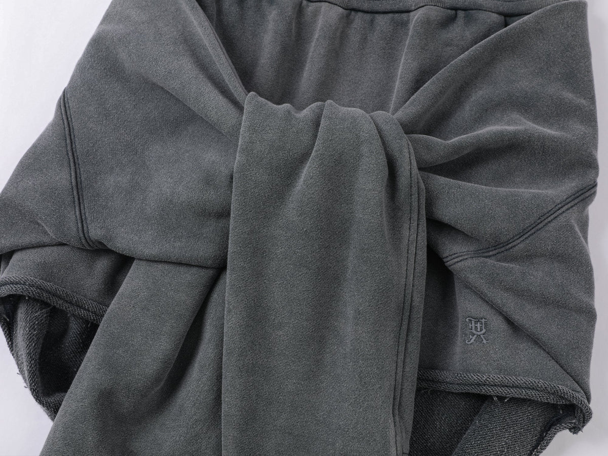 Waist-Tied sweatshirt skirt
