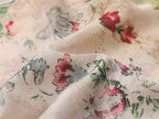 Vintage distressed wallpaper floral lace camisole