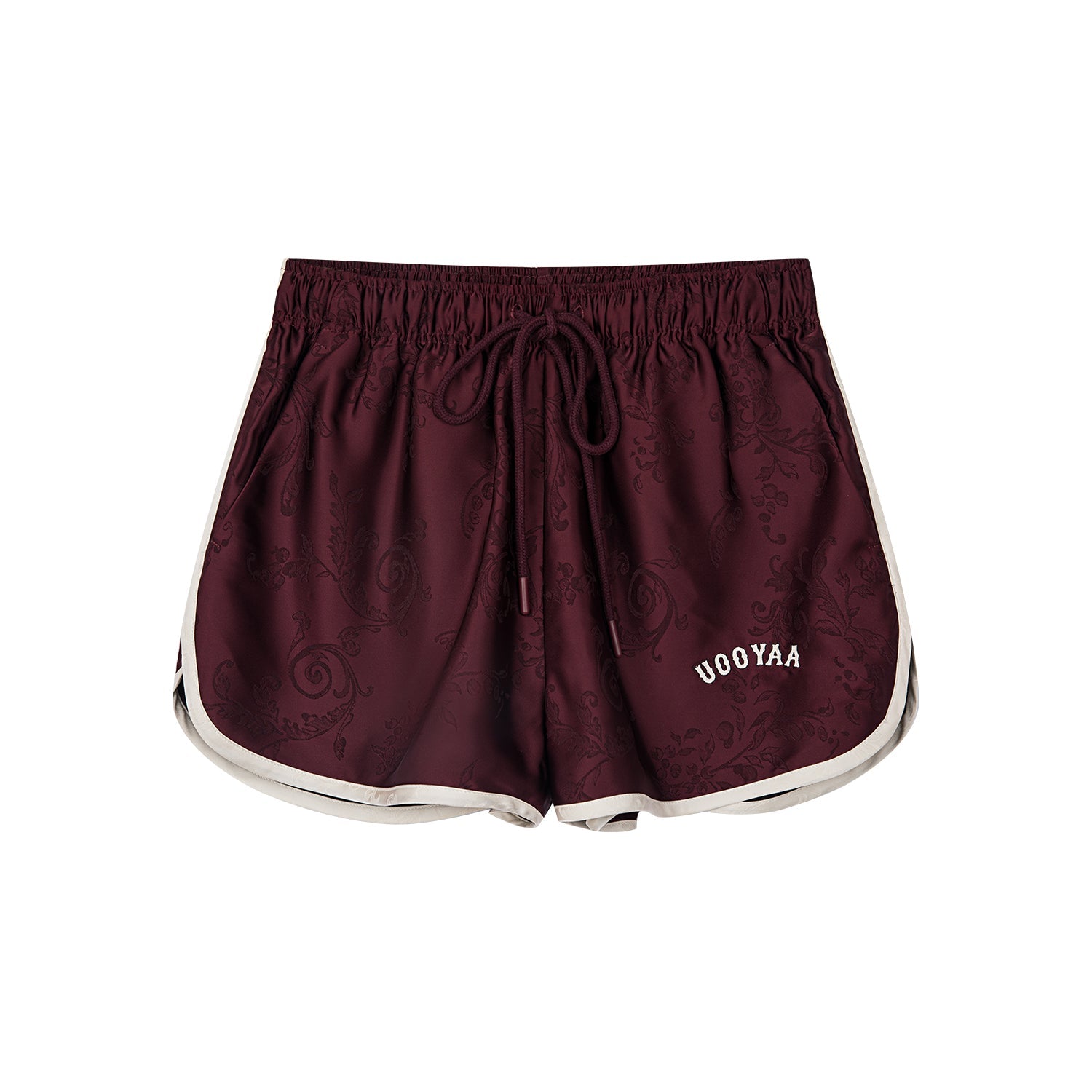 Satin jacquard sports shorts