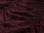 Satin jacquard draped skirt