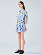 Painterly polka dot shirt