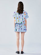 Painterly polka dot shirt