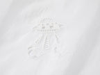 Embroidered cutout hooded shirt