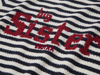 Nautical stripe knit T-shirt