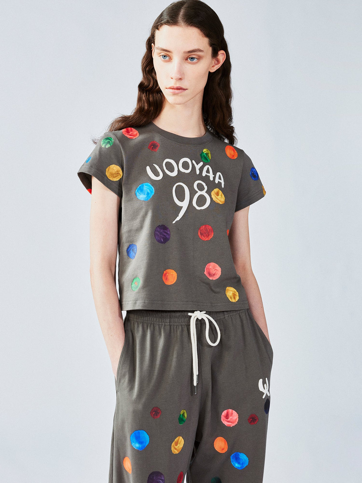 Painterly polka dot T-shirt