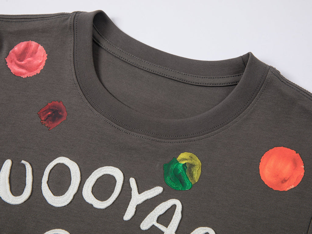 Painterly polka dot T-shirt