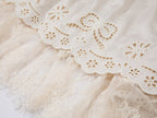 Asymmetrical lace jacquard skirt