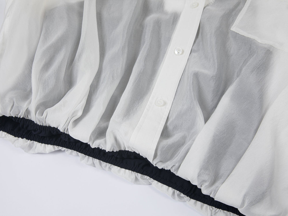 Layered lace camisole shirt