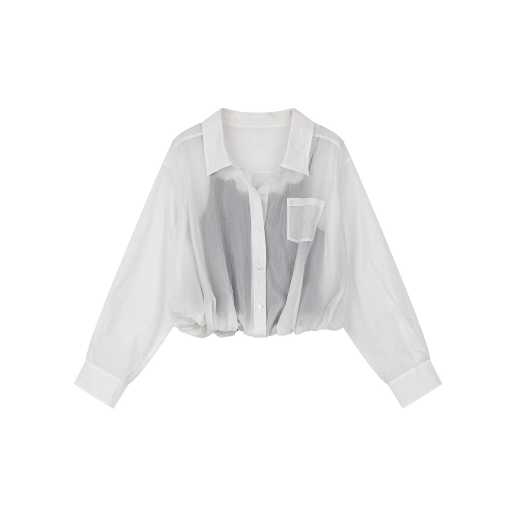 Layered lace camisole shirt