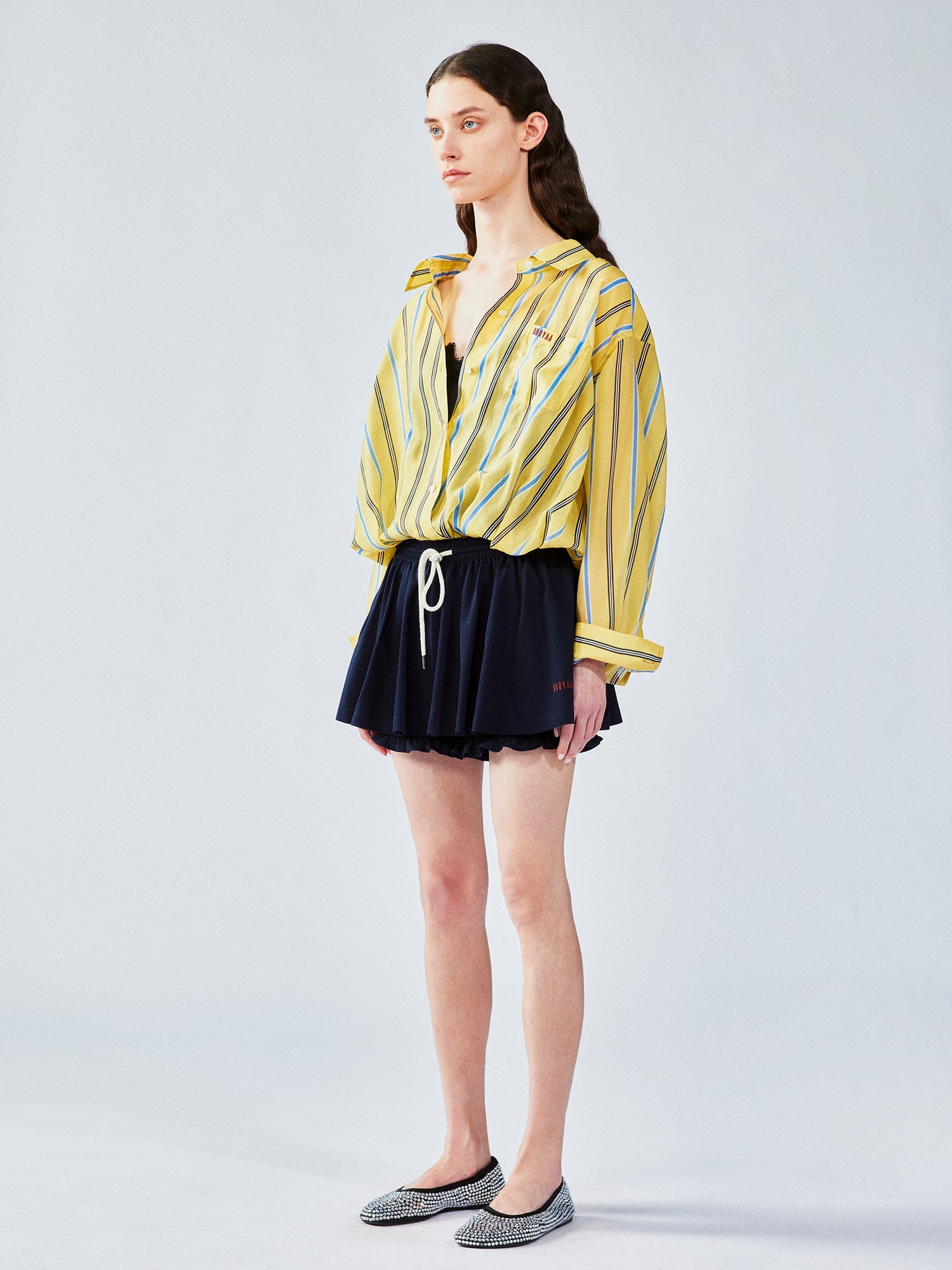 Layered lace camisole shirt