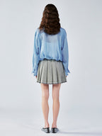 Layered lace camisole shirt