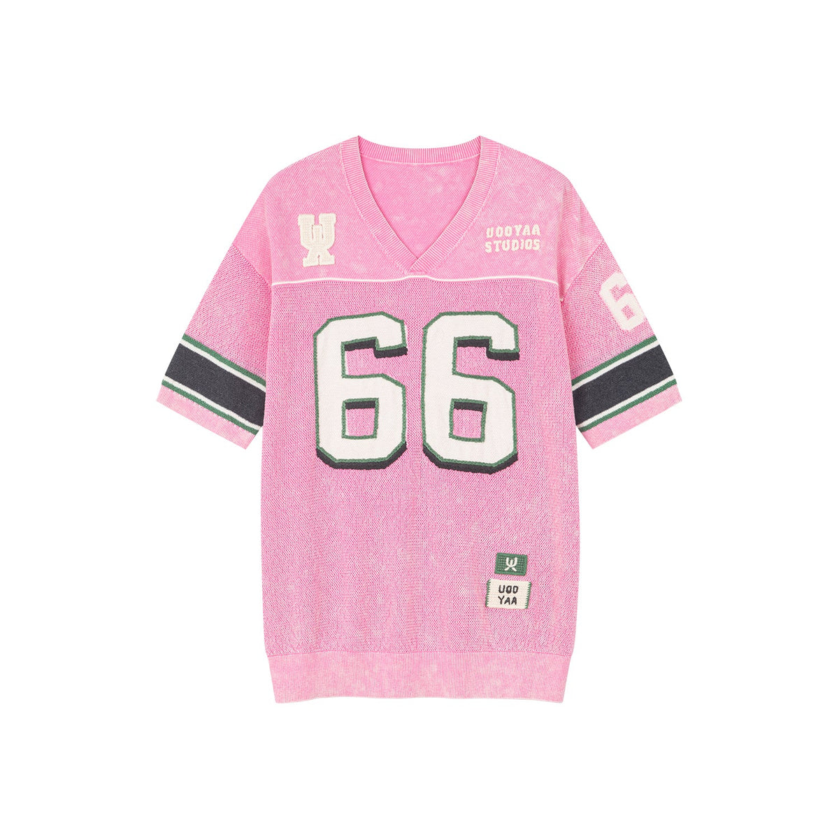 Jersey-style knit t-shirt