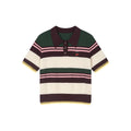 Faux-layered polo sweater t-shirt