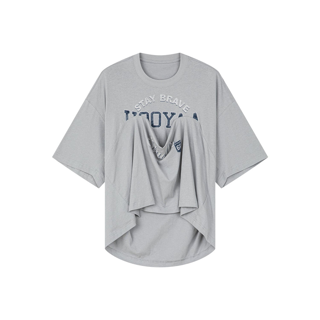 Vintage t-shirt with lifted hem