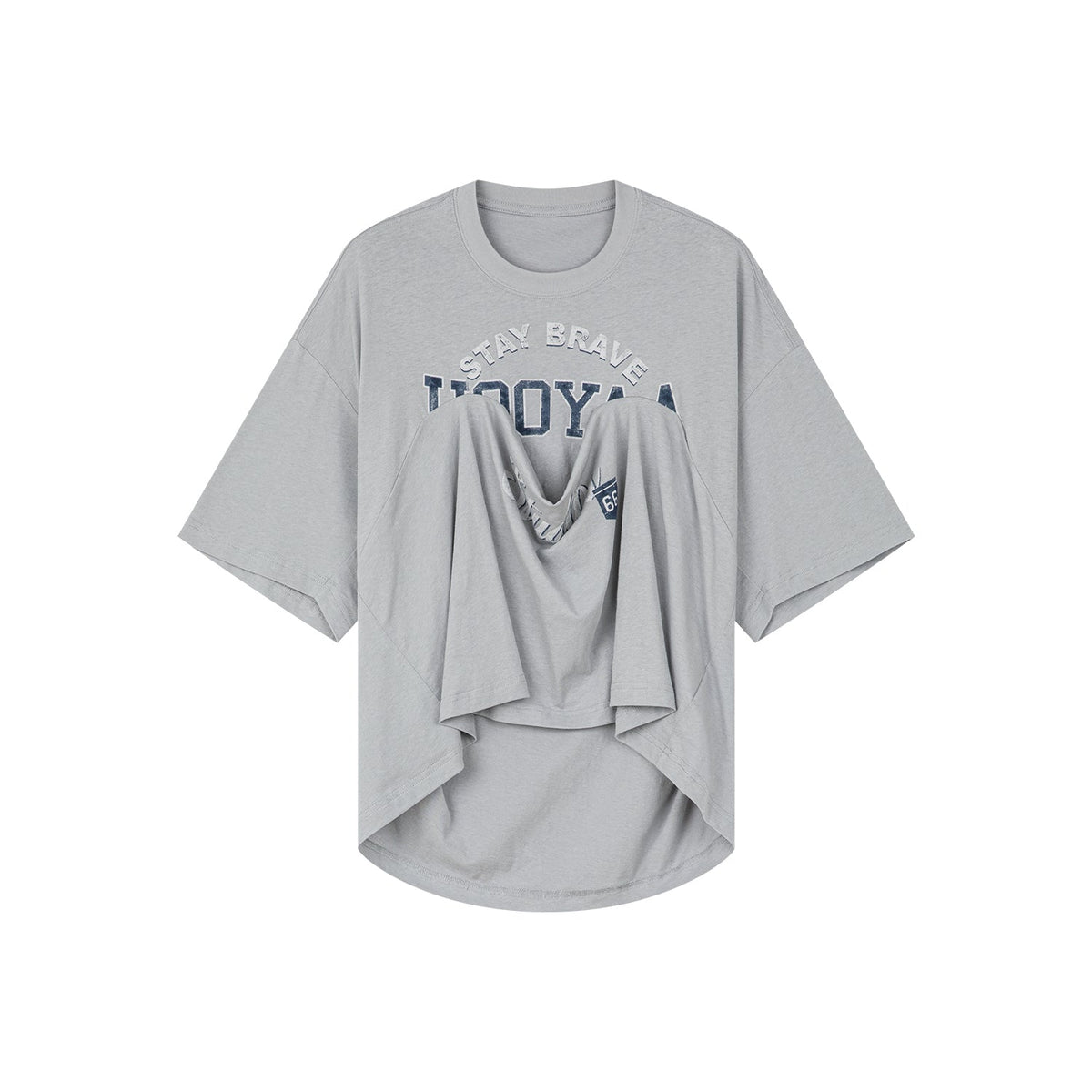 Vintage t-shirt with lifted hem